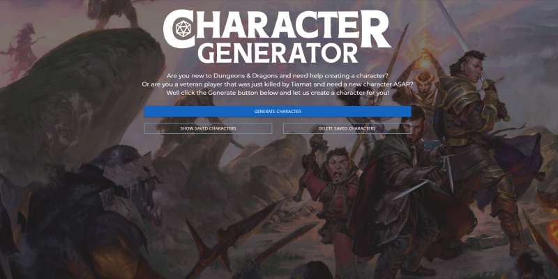 A random character generator for DnD campaigns